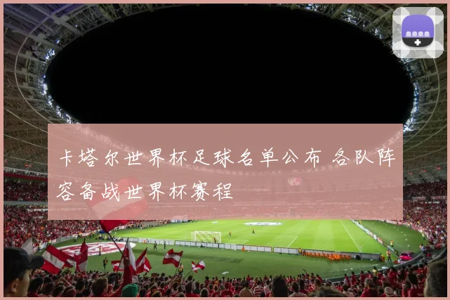 卡塔尔世界杯足球名单公布 各队阵容备战世界杯赛程